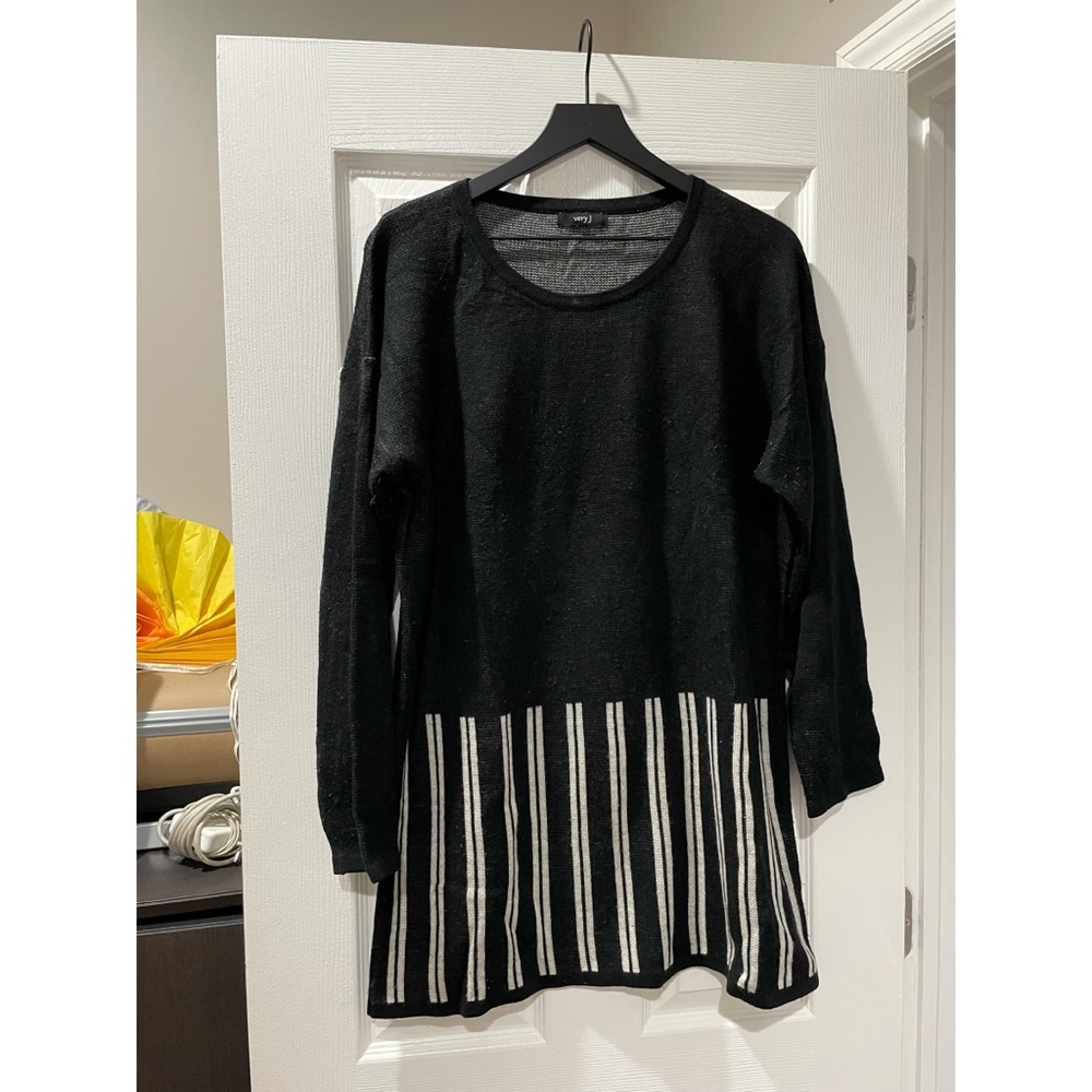 Very J striped long sweater